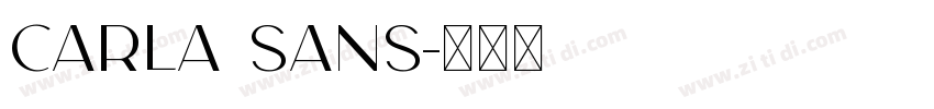 CARLA sANS字体转换